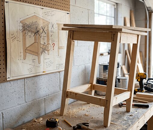 professional-looking plan with errors