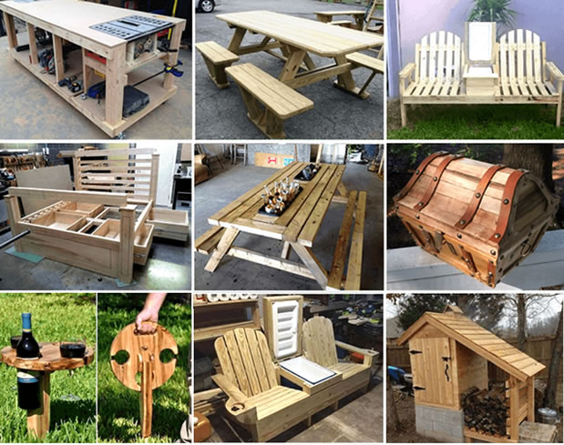 Folding Picnic Table Bench and Other Projects